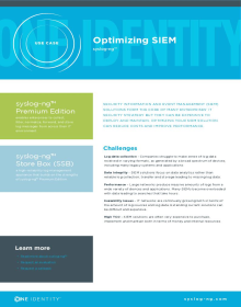 Use Case – Optimizing SIEM